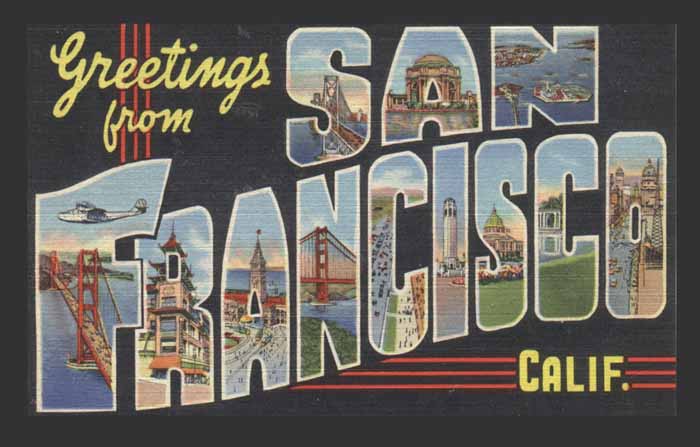 post card of San Francisco